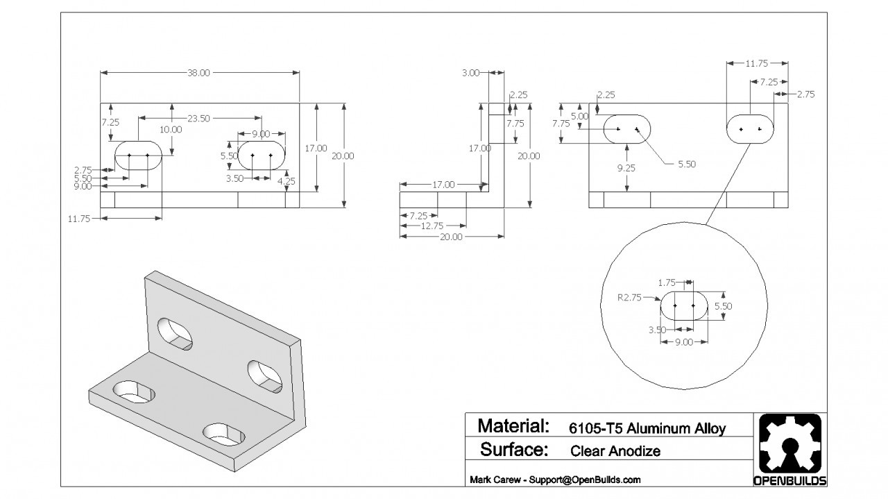 Universal L Brackets - Double - Black - Image 2