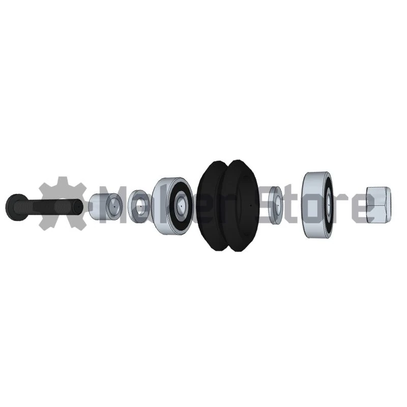 Dual V Wheel Kit - Delrin - Image 3