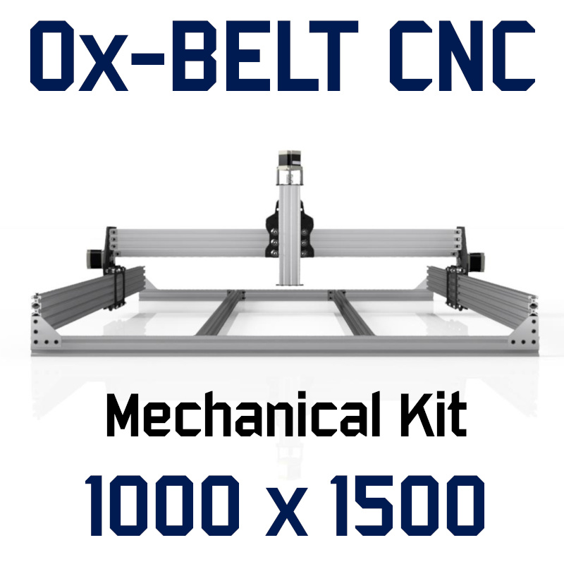 Ox Belt CNC Mechanical Kit - 1000 x 1500 - Silver