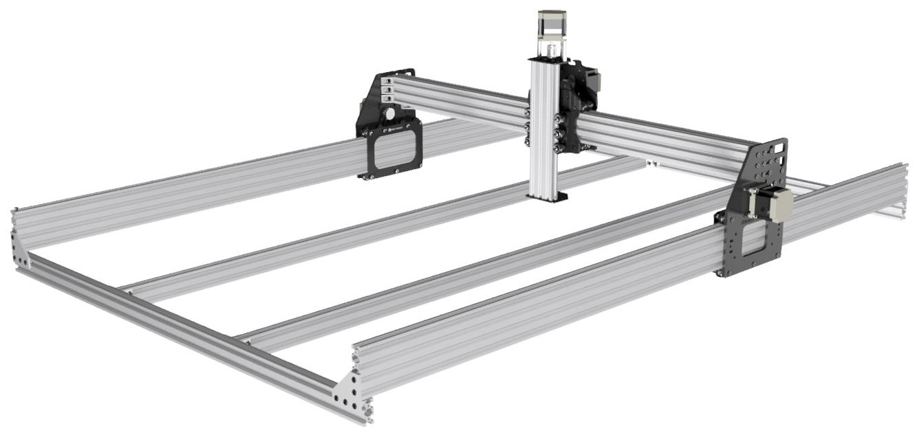 Ox Belt CNC Mechanical Kit - 1000 x 1500 - Silver - Image 3