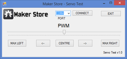 Servo Test Program