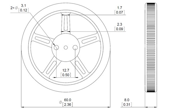 WHEEL-SERVO-60X8 8