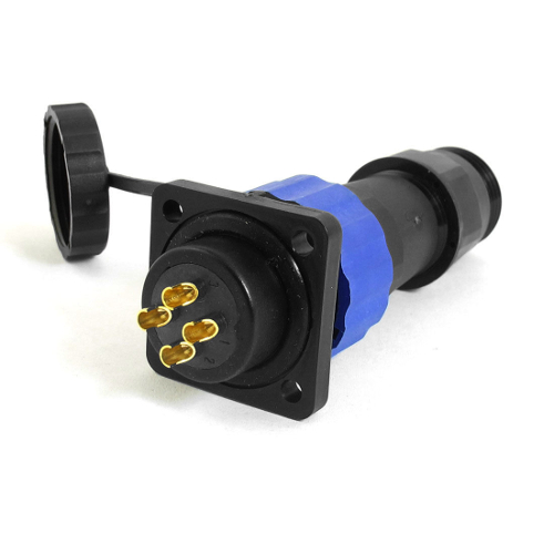 SD16 4 Pin Waterproof Connector and Socket - Image 2