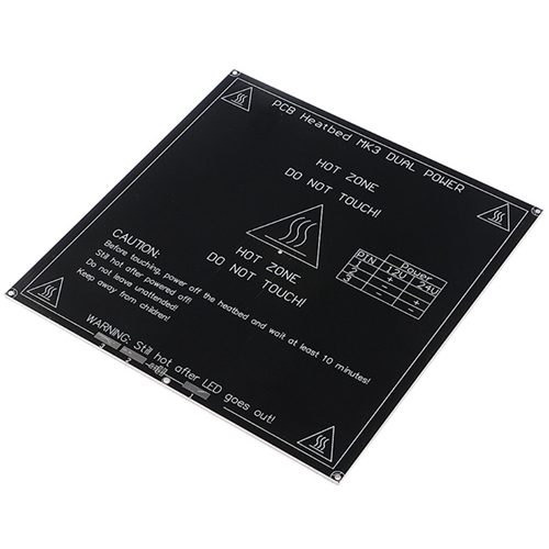 Heat Bed - MK2 Aluminium (220x220x3mm) - Image 2