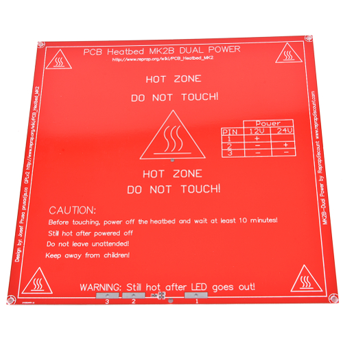 Heat Bed - MK2B PCB 214 x 214mm - Image 3