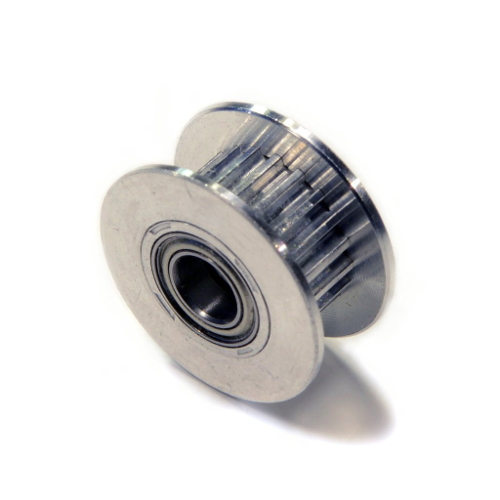 GT2 20T Dual Bearing Aluminum Idler Pulley - 5mm Bore - Image 2