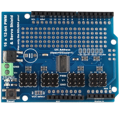 16-Channel 12-bit PWM Servo shield I2C interface PCA9685 - Image 3