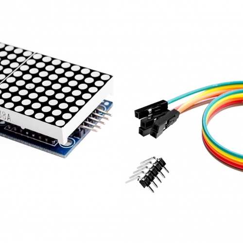 4-in-1 Display Dot Matrix Module (16x8) - MAX7219 Microcontroller - Image 3