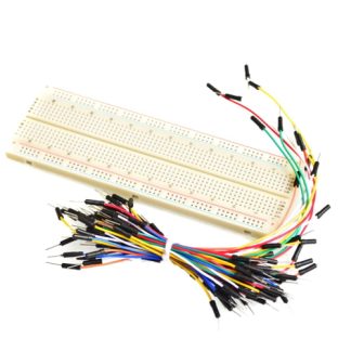 Breadboard and 65 Jumper Wire Pack