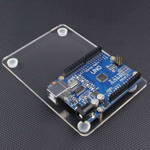 Base Board for Arduino UNO R3 - Clear Acrylic - Image 3