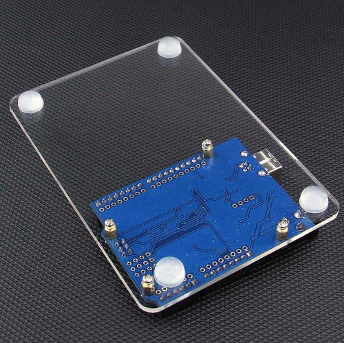 Base Board for Arduino UNO R3 - Clear Acrylic - Image 4