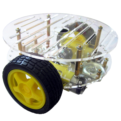 Smart Car Round Chassis 2wd With Encoder Disks - Image 2