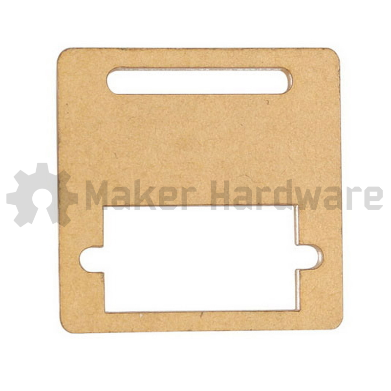 Clear Plastic Mounting Bracket for SG90 or MG90S Micro Servo - Image 2