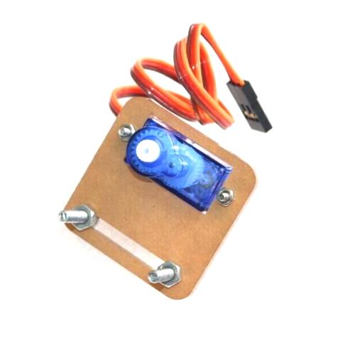 Clear Plastic Mounting Bracket for SG90 or MG90S Micro Servo - Image 5