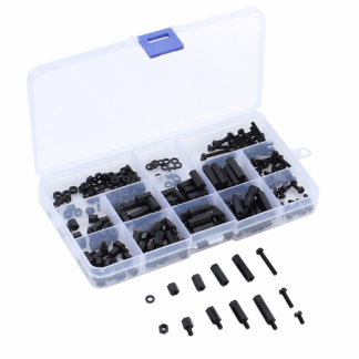 M3 Nylon Black Hex M-F Spacers - 260 Piece Set