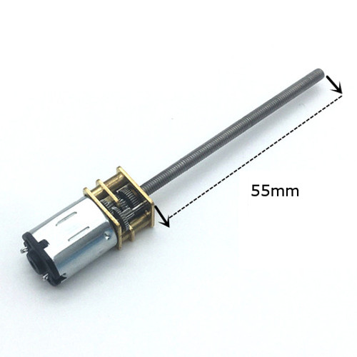N20 Micro Geared Motor - Long Shaft M4x55mm - Image 4