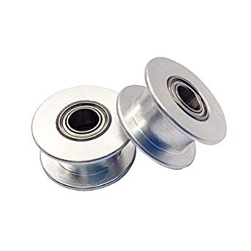 GT2 Dual Bearing Aluminum Smooth Idler Pulley - 5mm Bore - Image 3