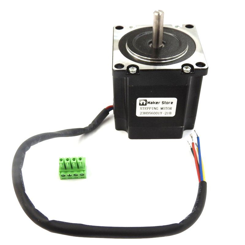 Nema 23 Stepper Motor 1.26N.m - Standard Torque - 6.35mm Shaft - Image 3
