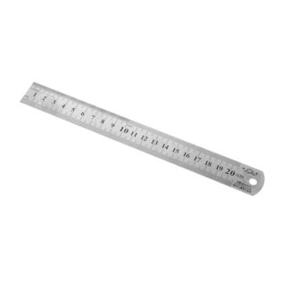 Ruler - 20cm Stainless Steel Double Sided