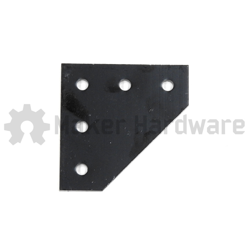 5 Hole 90 Degree Joining Plate - Black - Image 2