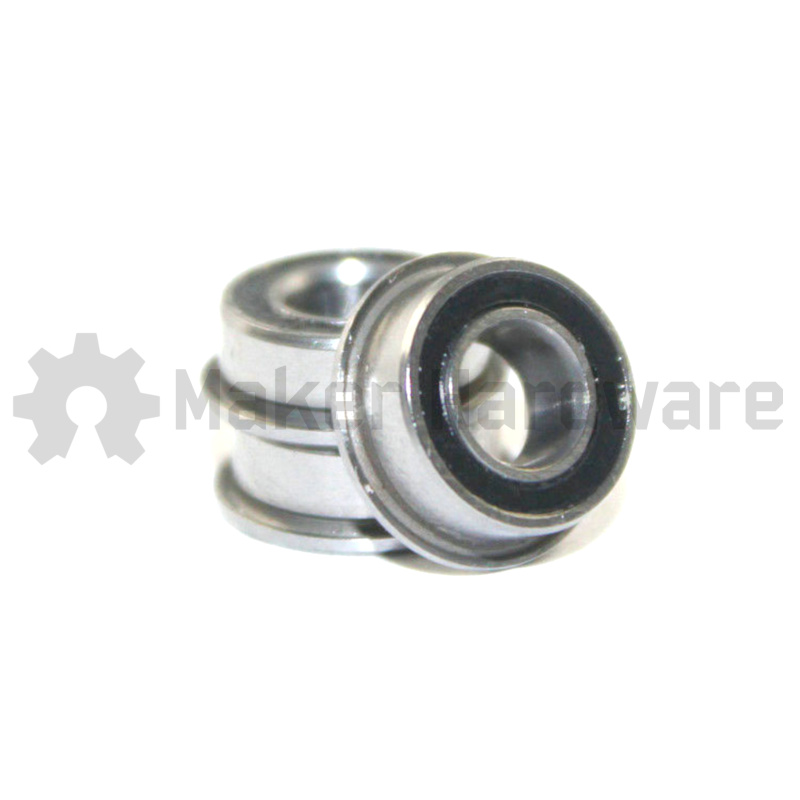 Miniature Rubber Sealed Flanged Bearing - MF105-2RS - 5x10x4mm - Image 4