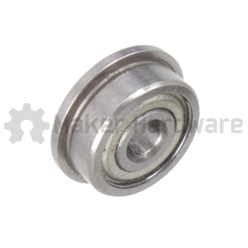Miniature Chrome Flanged Bearing - MF105ZZ - 5x10x4mm - Image 3