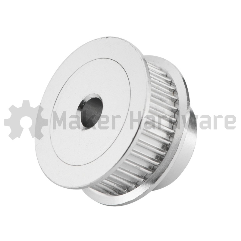GT2 (2mm) Aluminum Timing Pulley 36 - 6.35mm (1/4") Bore - Image 4
