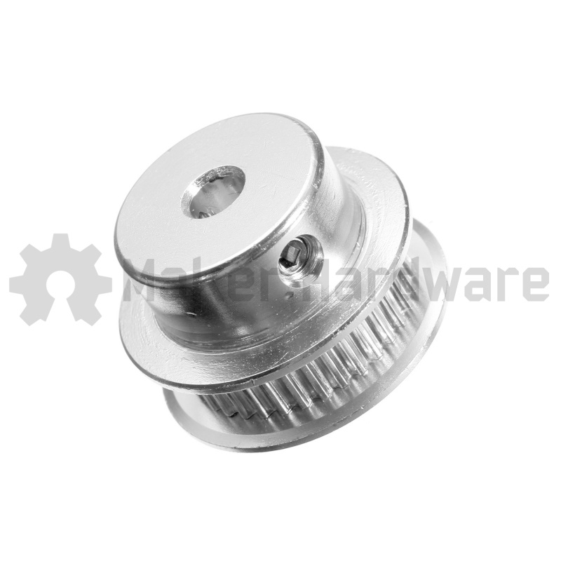GT2 (2mm) Aluminum Timing Pulley 40 - 5mm Bore - Image 3