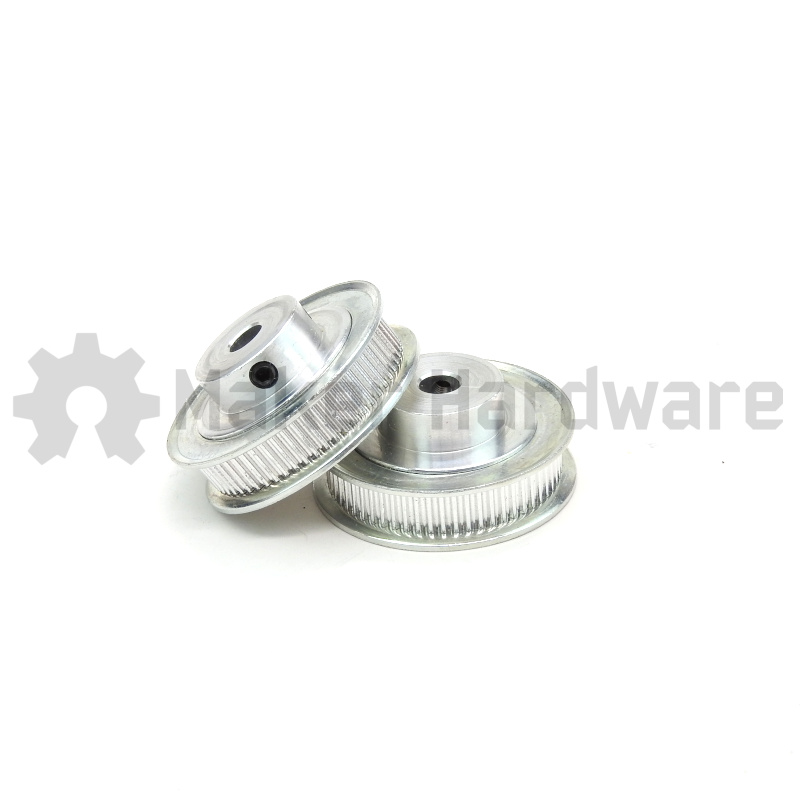 GT2 (2mm) Aluminum Timing Pulley 60 - 6.35mm (1/4") Bore - Image 7