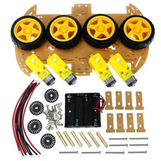 4WD Robot Smart Car Chassis Kit with Speed Encoder