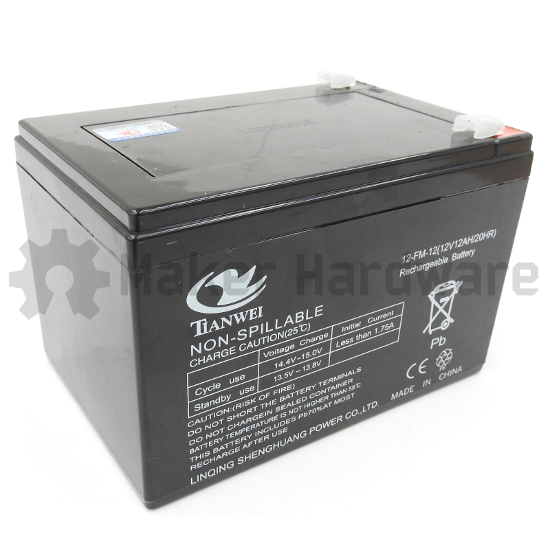 12V 12AH Sealed Lead Acid Battery - Image 3