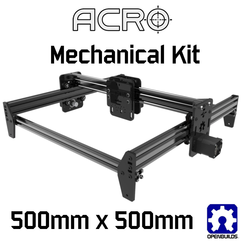 ACRO CNC 500mm x 500mm Black - Mechanical Kit