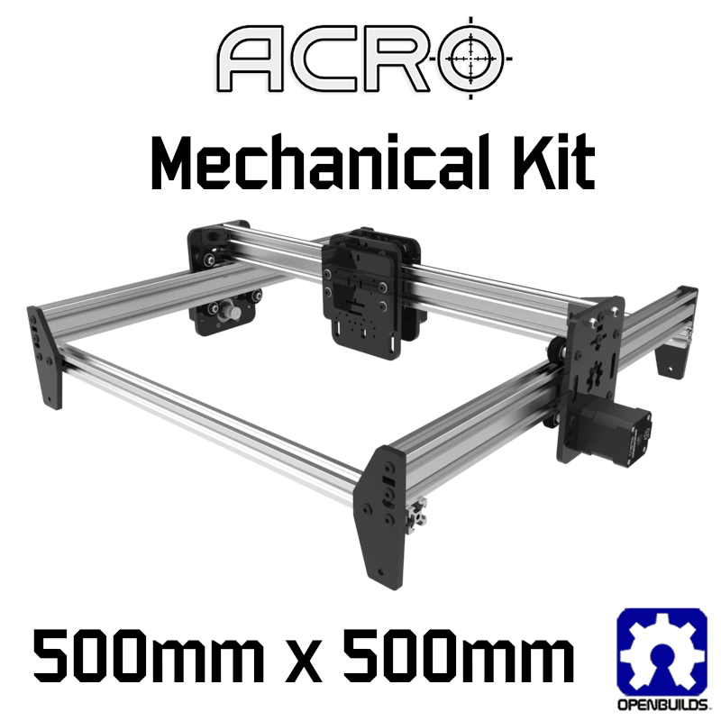 ACRO CNC 500mm x 500mm Silver - Mechanical Kit