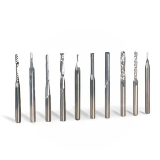 10 Piece Carbide High Quality End Mill Set