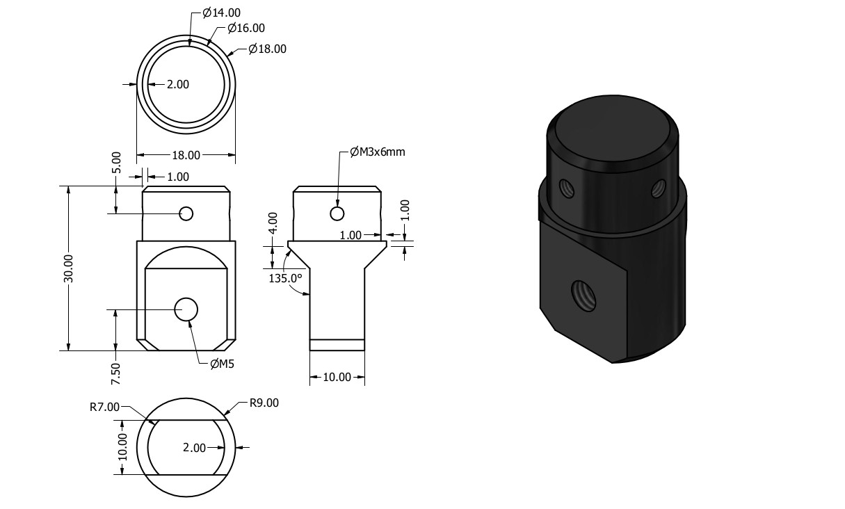 End Bracket - 4040 Muscle