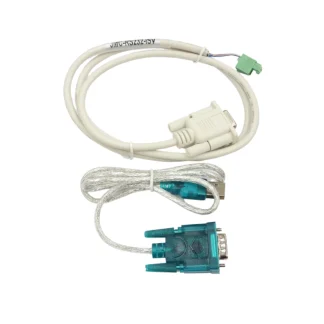 USB cable + RS232 cable to ISV