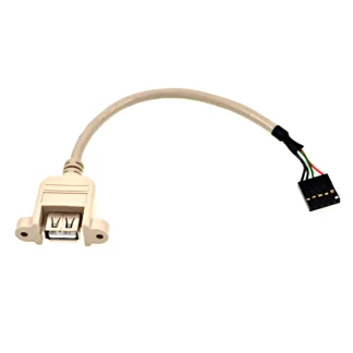 5-pin Dupont to Female USB 2.0 Type-A Connector cable