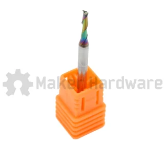 2 Flute Carbide End Mills – Up Cut For Aluminium/Soft Metals - (Diamond – Like Carbon Coating) - 2.0mm x 8.0mm