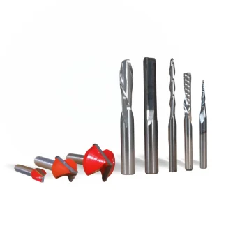 8 Piece Carbide High Quality End Mill Set - Signwriting pack