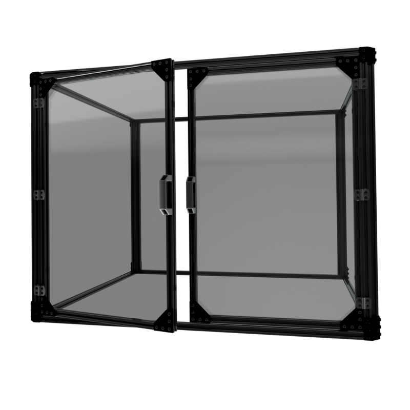 Standard 2 Door Bundle - For 1000x750 Frame - Black