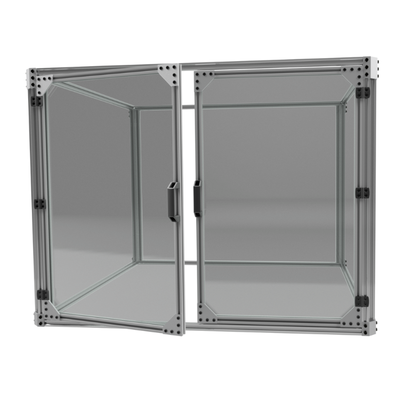 Standard 2 Door Bundle - For 1000x750 Frame - Silver