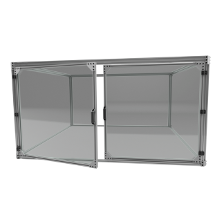 Standard 2 Door Bundle - For 1500x750 Frame - Silver
