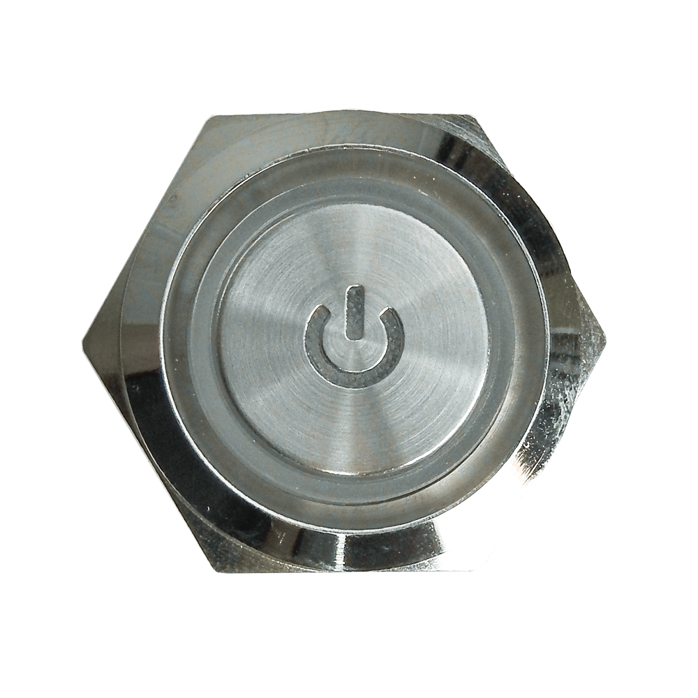 Push Button - 22mm - Latching - Blue LED 9-24V - 15A - 2NO - Type B - Image 5