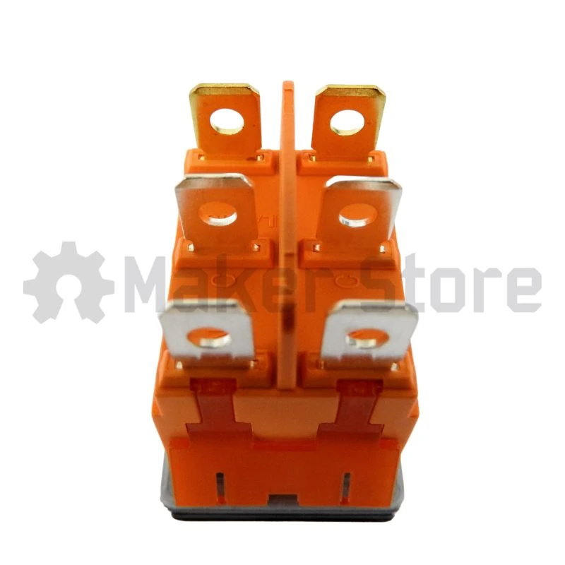 Rocker Switch - Black- Red LED - 16A - Image 3