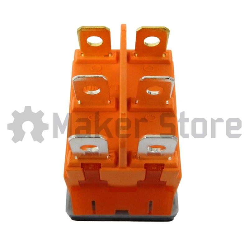 Rocker Switch - Black - Green LED - 16A - Image 3