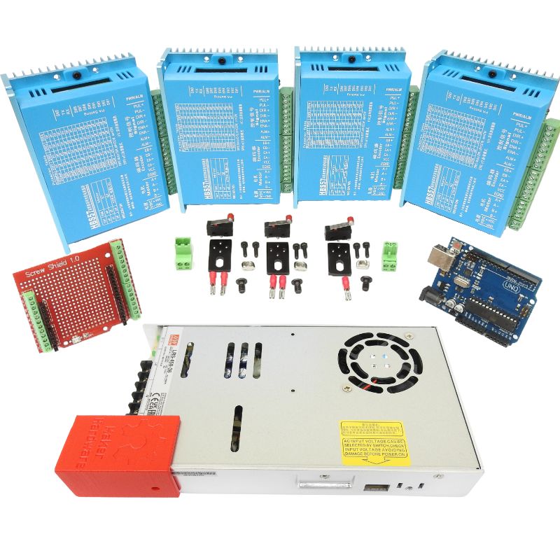 High Torque GRBL Bundle V2 (LARGE) - 600W, HBS Drivers For Closed-Loop Stepper Motors