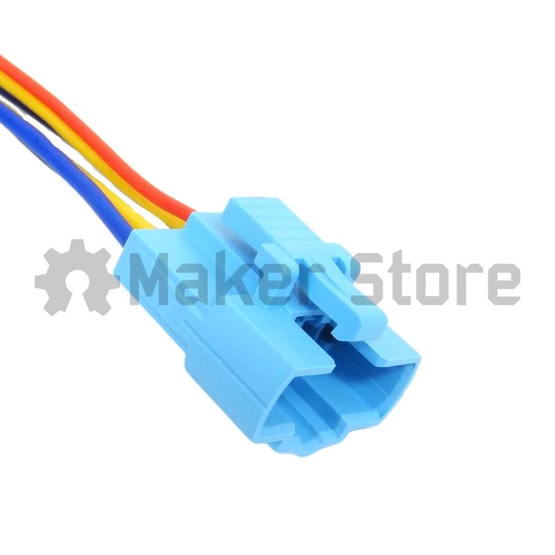 Connector and Cable for 22mm Push Button 10A - 6 wires - Blue - Image 5