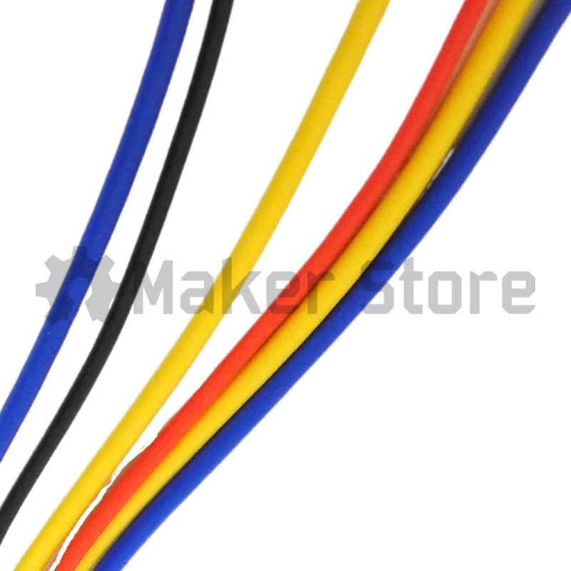 Connector and Cable for 22mm Push Button 10A - 6 wires - Blue - Image 3