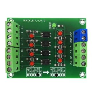 Optocoupler Isolator 4 Channel Module - 24V to 5V Level Signal Converter