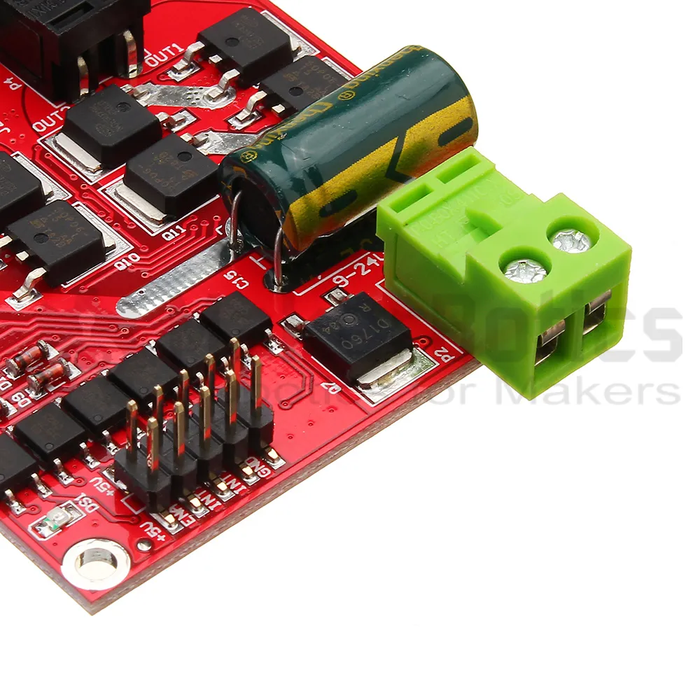 24V 7A Dual-Channel DC Motor Driver - MakerBotics - Image 5
